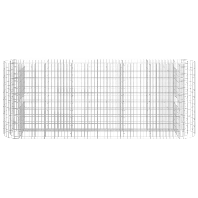 Vidaxl Gabion -Pflanzer erhöhte 260x50x100 cm verzinkte Eisen