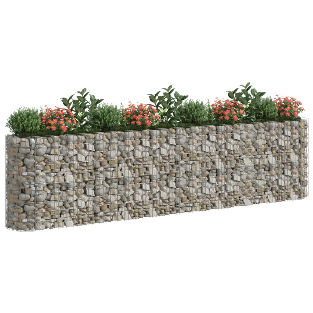 Vidaxl Gabion Pflanzer 400 x 50 x 100 cm verzinkt