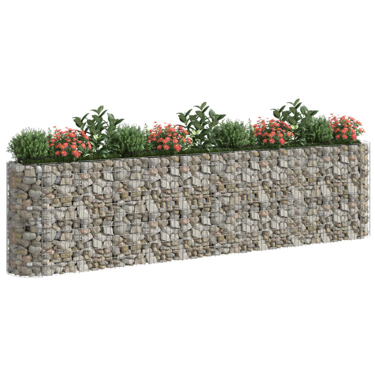 Vidaxl Gabion Pflanzer 400 x 50 x 100 cm verzinkt