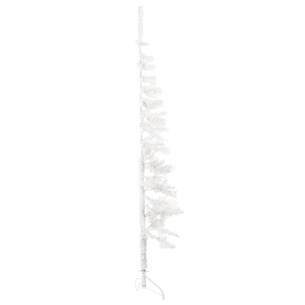 Vidaxl Kunstkerstboom halbe mit Standard schmal 150 cm Weiß