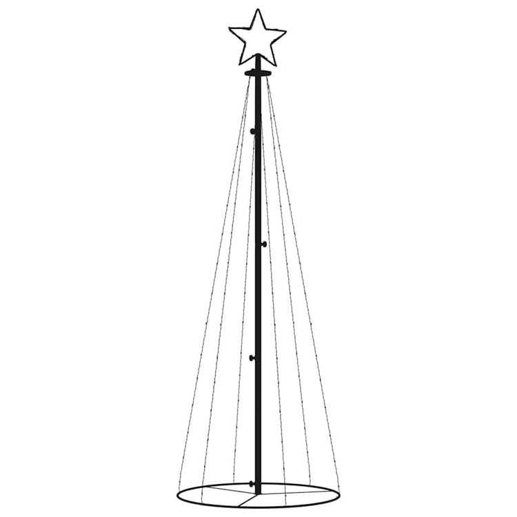Vidaxl KegelKERSTBOOM 108 LEDs 70x180 cm warmes Weiß