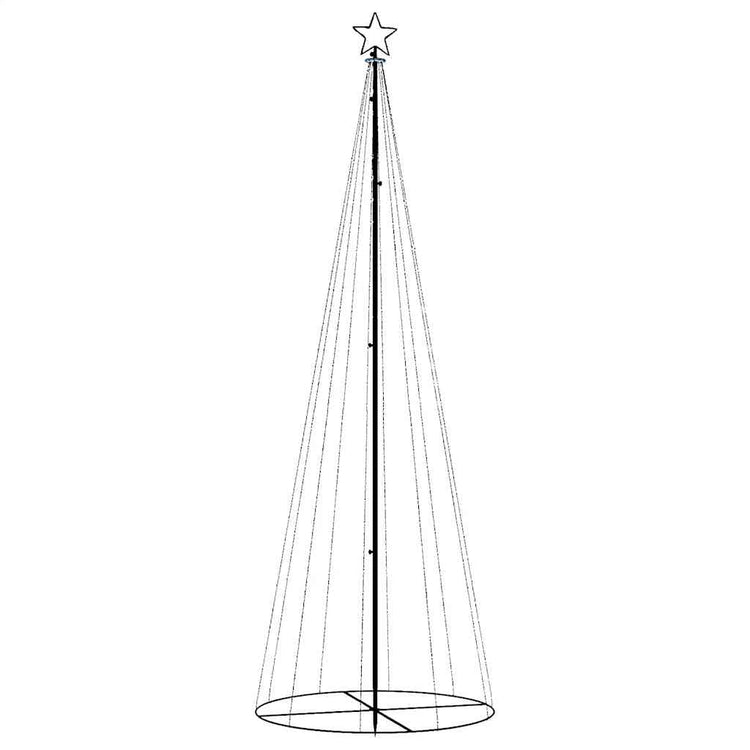 Vidaxl KegelKERSTBOOM 310 LEDs 100x300 cm warmes Weiß
