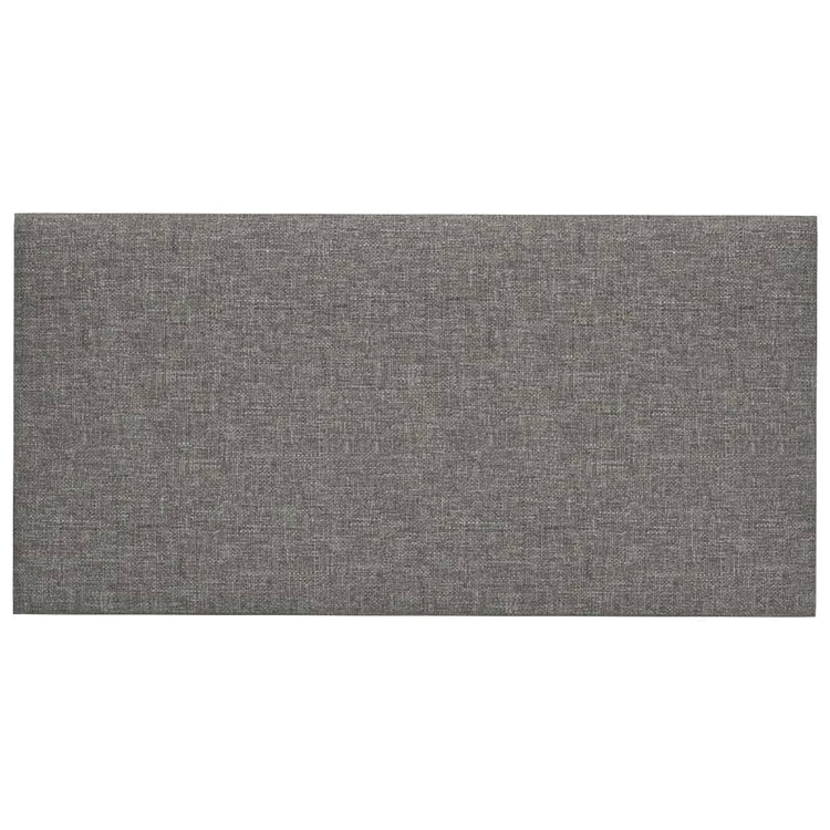 Vidaxl Wandpaneele 12 Stcs 0,54 m² 30 x 15 cm Stoff hellgrau