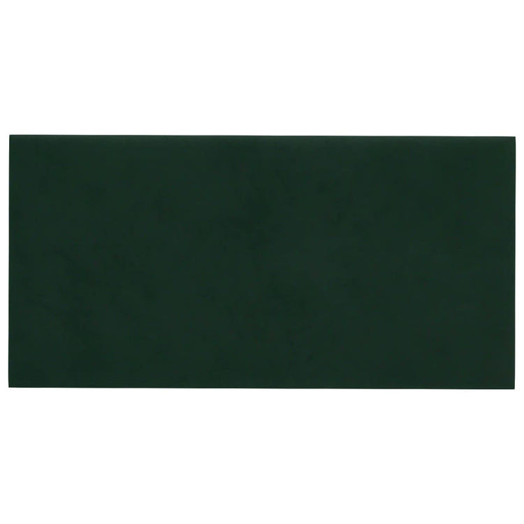 Vidaxl -Wandplatten 12 Stk 0,54 m² 30 x 15 cm Samt dunkelgrün