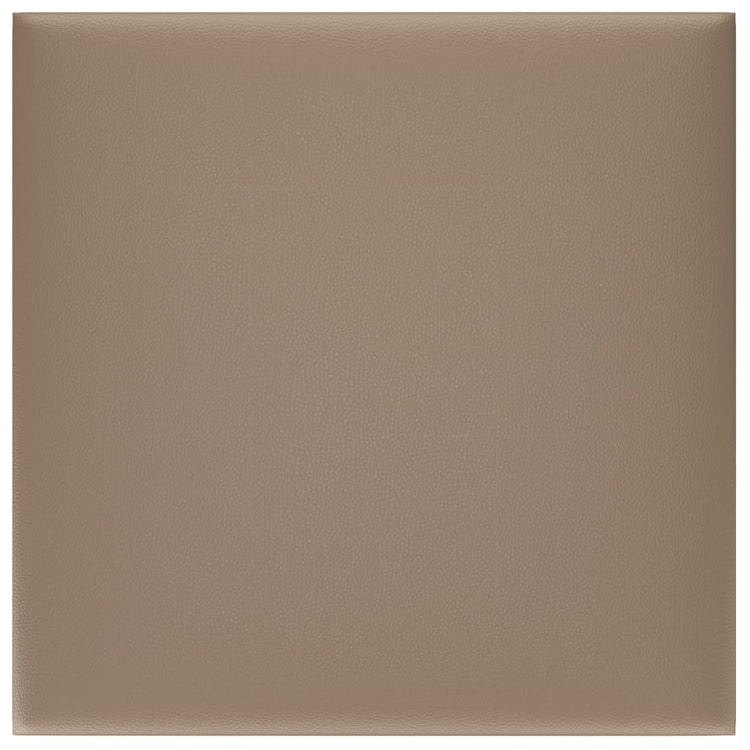 Vidaxl Wandtafeln 12 ST 1,08 m² 30 x 30 cm Kunstleder Cappuccinocolid