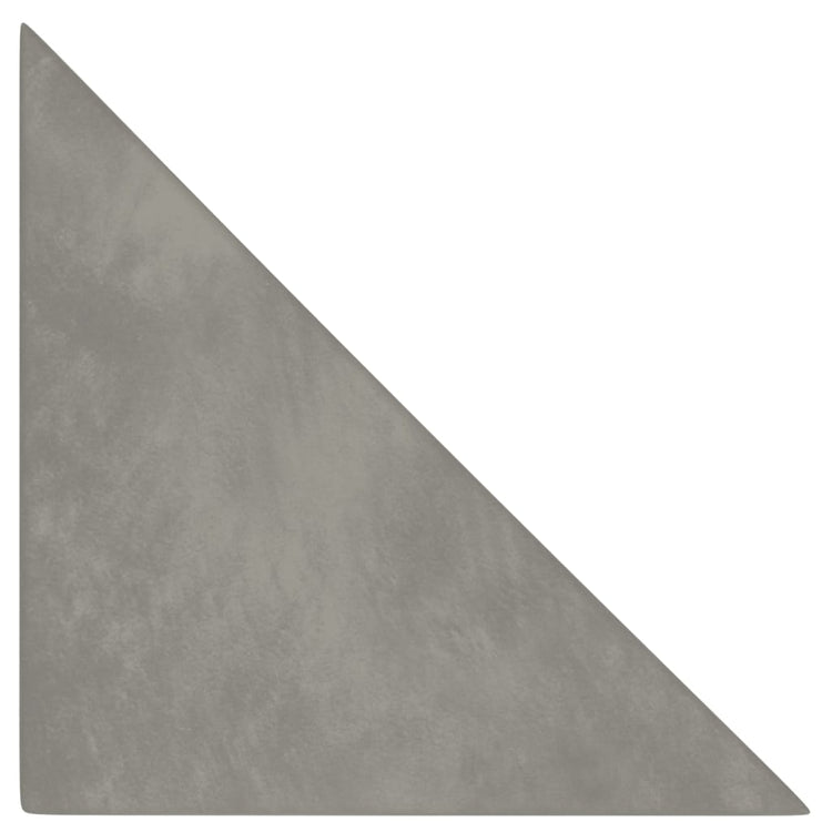 Vidaxl -Wandpaneele 12 Stcs 0,54 m² 30 x 30 cm Samt hellgrau