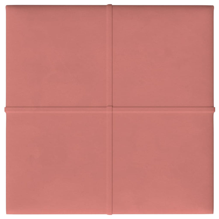 Vidaxl -Wandplatten 12 ST 1,08 m² 30 x 30 cm Samtrosa
