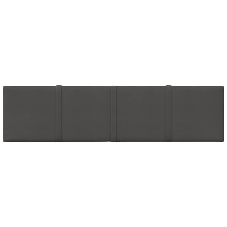 Vidaxl -Wandplatten 12 ST 1,08 m² 60x15 cm Stoff dunkelgrau