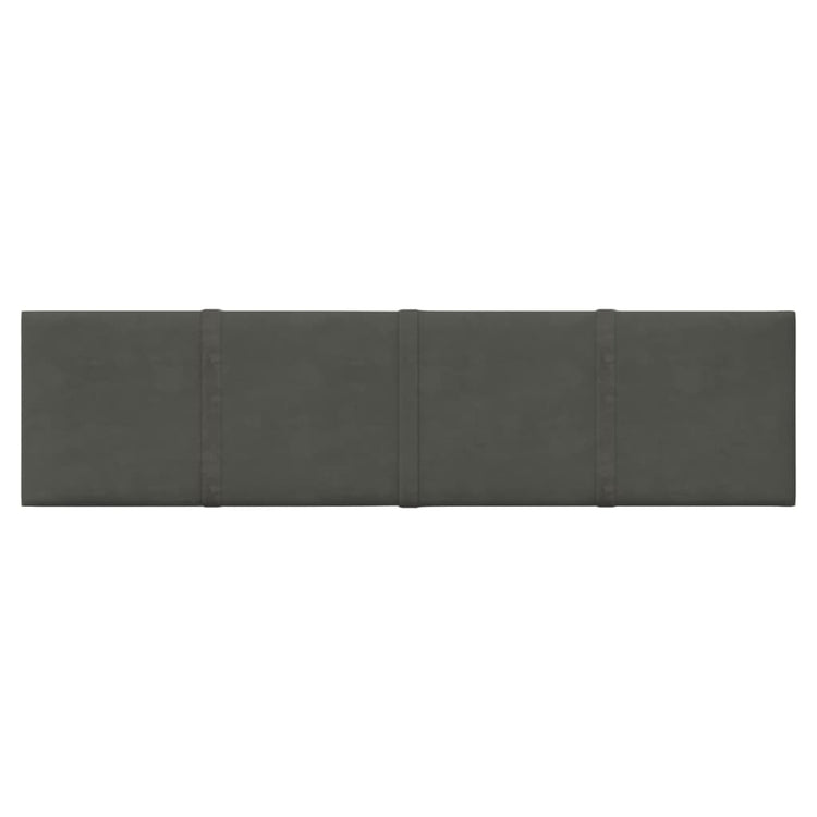 Vidaxl -Wandplatten 12 ST 1,08 m² 60x15 cm Samt dunkelgrau