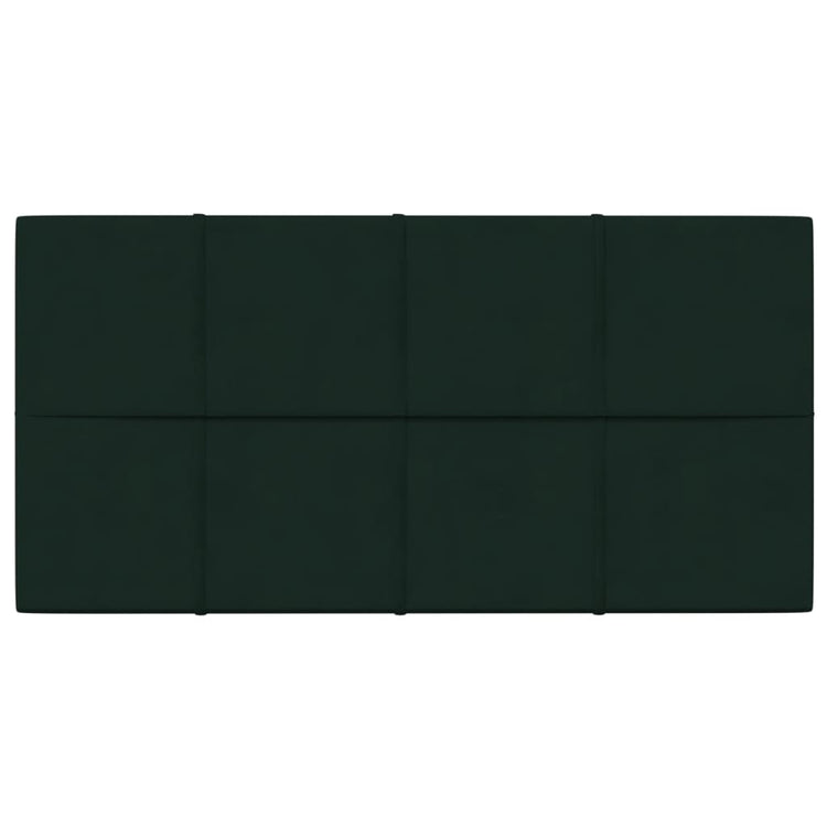 Vidaxl -Wandplatten 12 ST 2,16 m² 60 x 30 cm Samt dunkelgrün