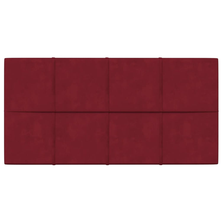 Vidaxl -Wandplatten 12 ST 2,16 m² 60 x 30 cm Samtweinrot rot
