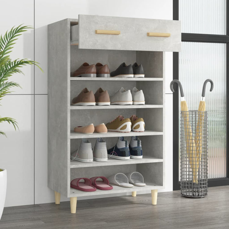 Vidaxl Schuhschrank 60x35x105 cm bearbeiteter Holzbetonpreis