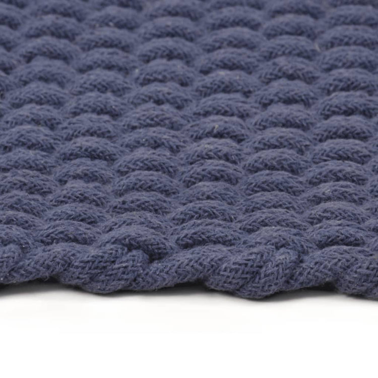 VIDAXL Rechteckige 180x250 cm Baumwollmarineblau