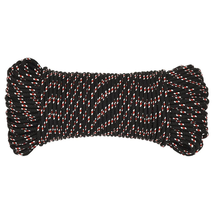 VIDAXL -Kofferchen 3 mm 25 m Polypropylenschwarz