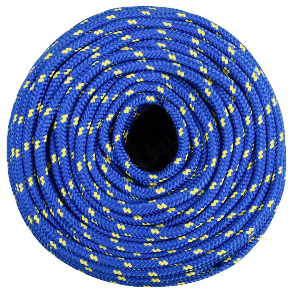 Vidaxl -Bootseil 8 mm 50 m Polypropylenblau