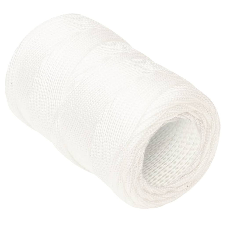 Vidaxl -Bootseil 2 mm 50 m Polypropylen Voll weiß
