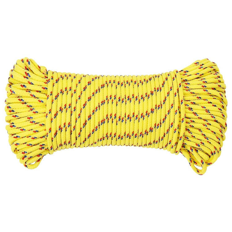 Vidaxl -Bootseil 4 mm 500 m Polypropylengelb