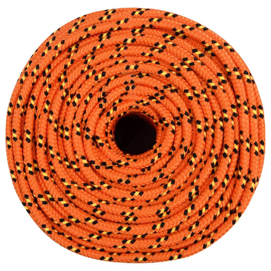 Vidaxl -Bootseil 8 mm 50 m Polypropylenorange