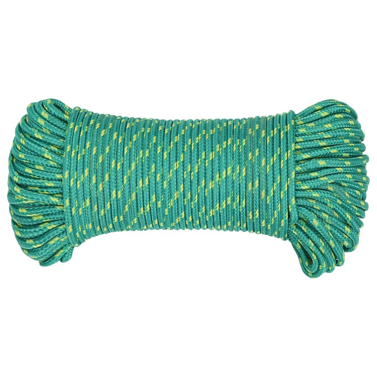 Vidaxl -Bootseil 3 mm 500 m Polypropylengrün