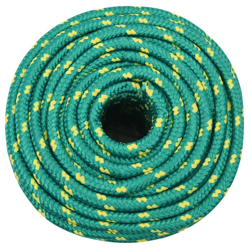 Vidaxl -Bootseil 12 mm 25 m Polypropylengrün