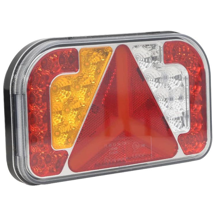 VIDAXL -Anhänger 2 ST LED -Lampe 12 V 24x5x14,5 cm Rot