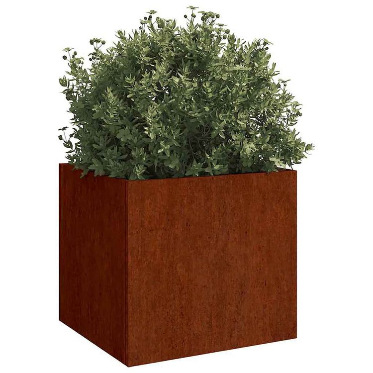 VIDAXL -Pflanzer 32x30x29 cm Corten Stahl