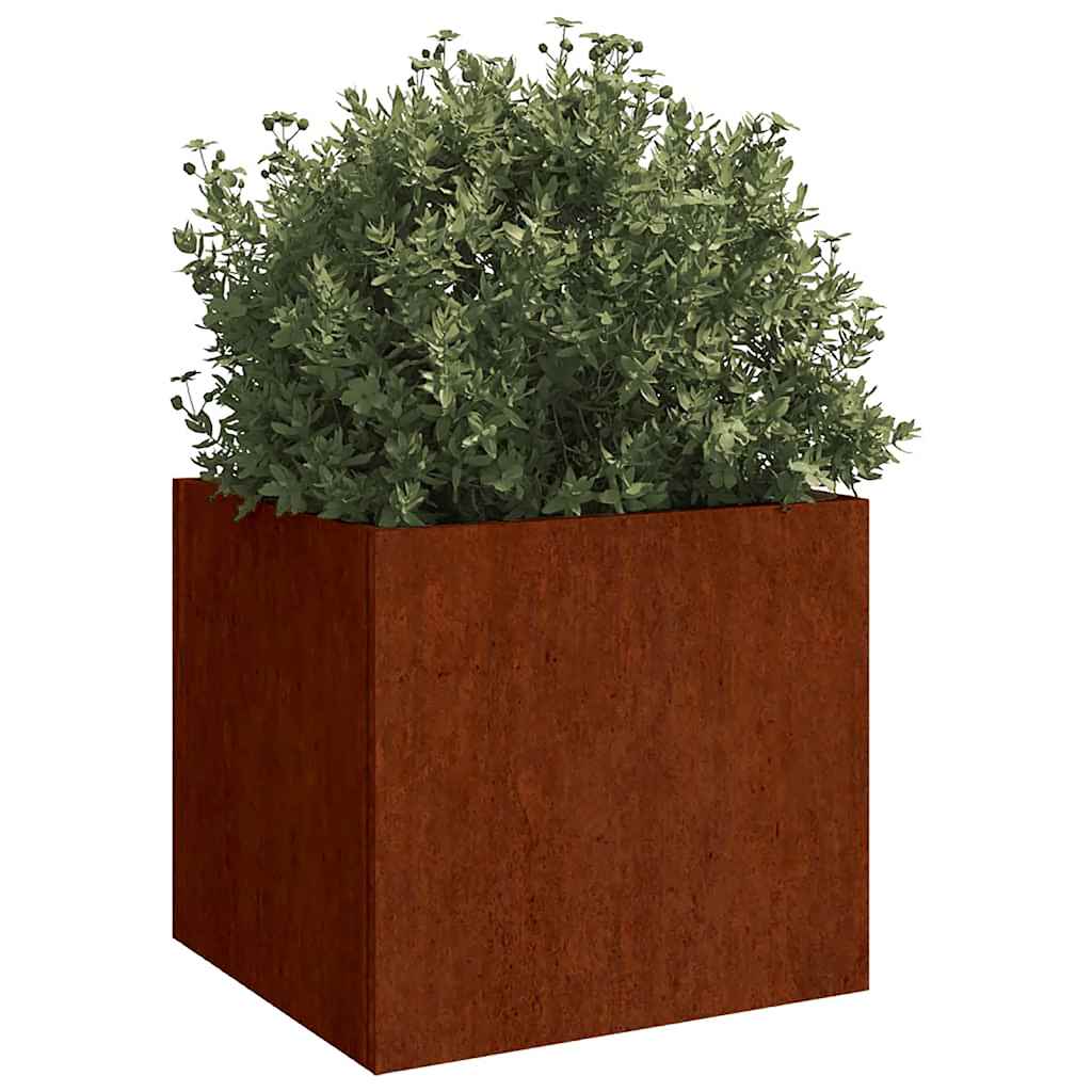 VIDAXL -Pflanzer 2 ST 42x40x39 cm Cortenstaal