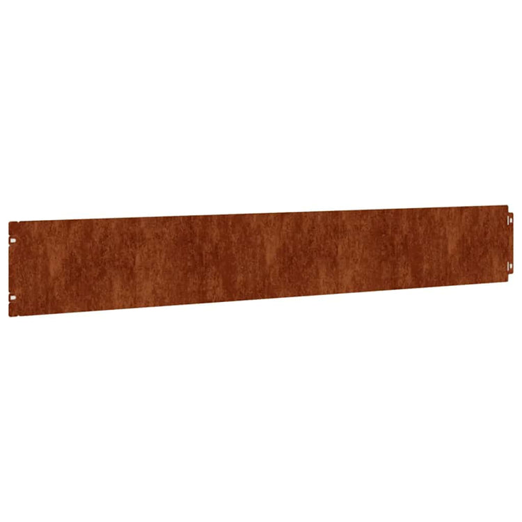 Vidaxl -Gazonkanten 10 Teile 15x103 cm Flexibler Cortenstaal