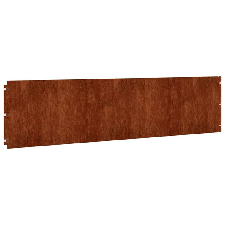 Vidaxl -Gazonkanten 10 Teile 25x103 cm Flexibler Cortenstaal
