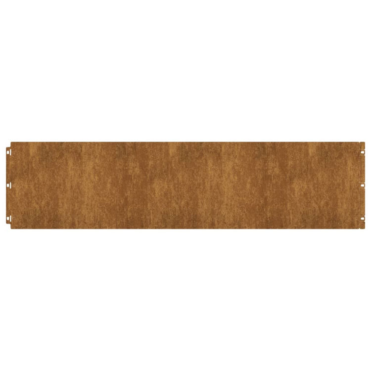 Vidaxl -Gazonkanten 30 Teile 25x103 cm Flexibler Cortenstaal