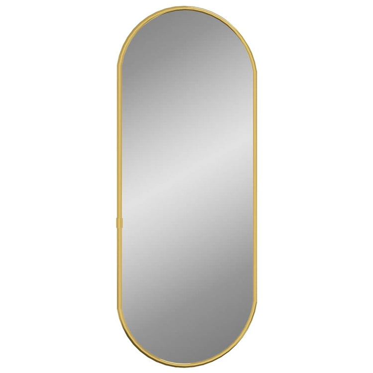 Vidaxl Wandspiegel 50x20 cm ovales Goldfarbe