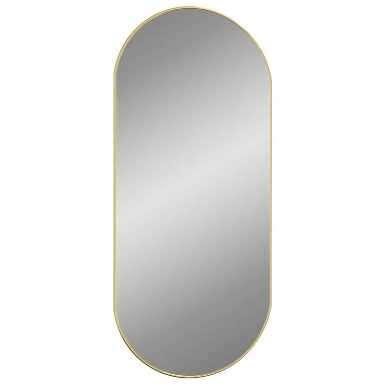Vidaxl Wandspiegel 100x45 cm ovales Goldfarbe