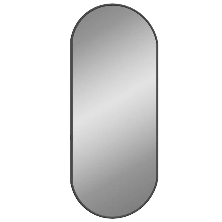 Vidaxl Wandspiegel 60x25 cm oval Schwarz