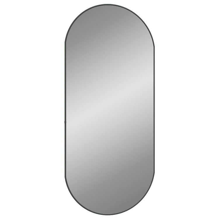 Vidaxl Wandspiegel 100x45 cm oval Schwarz