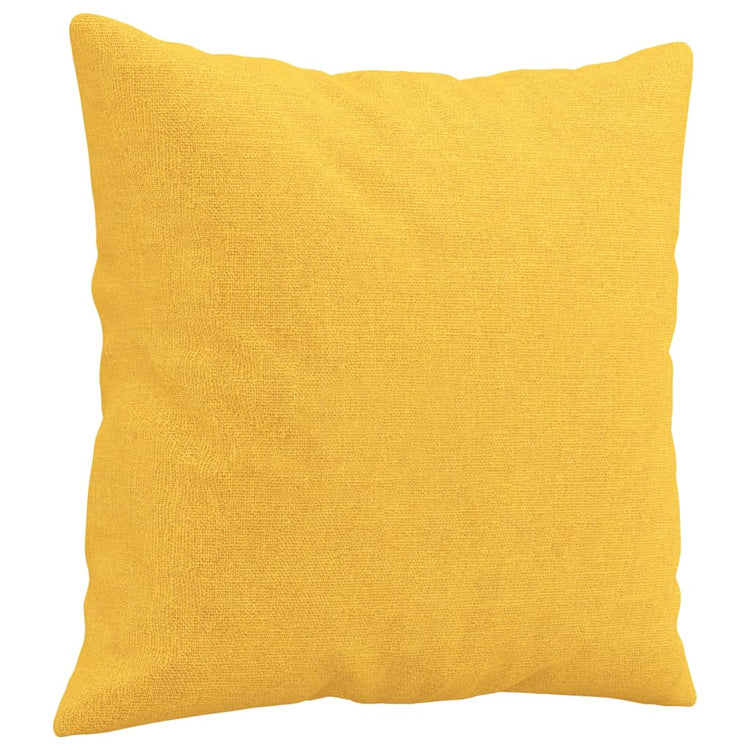 Vidaxl Dekorative Kissen 2 ST 40x40 cm Stoff hellgelb