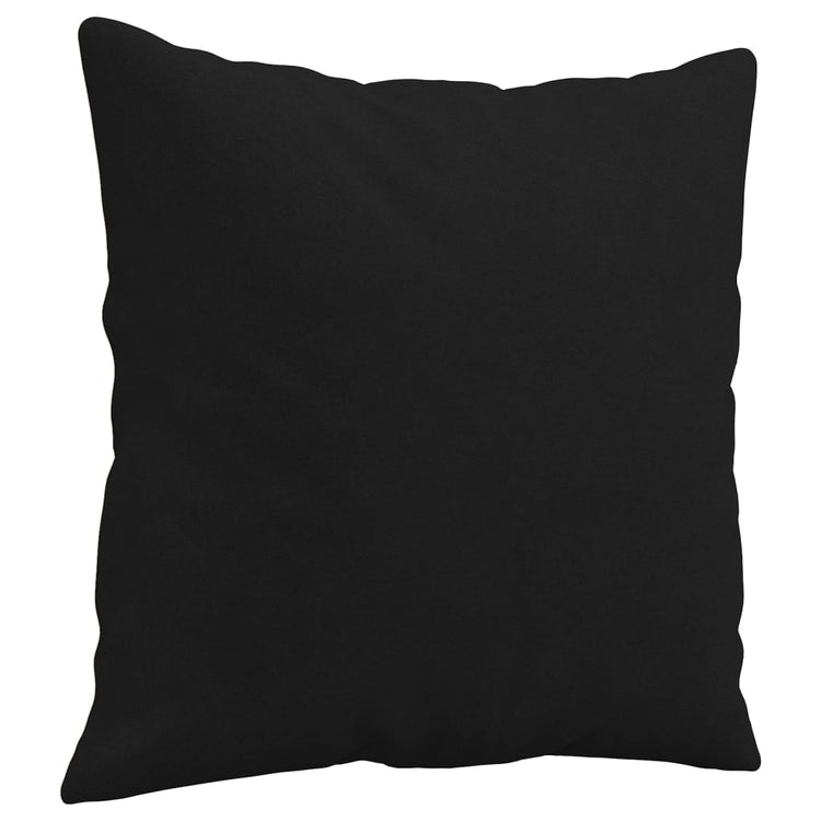 Vidaxl Dekorative Kissen 2 PCs 40x40 cm Mikrofasergewebe schwarz