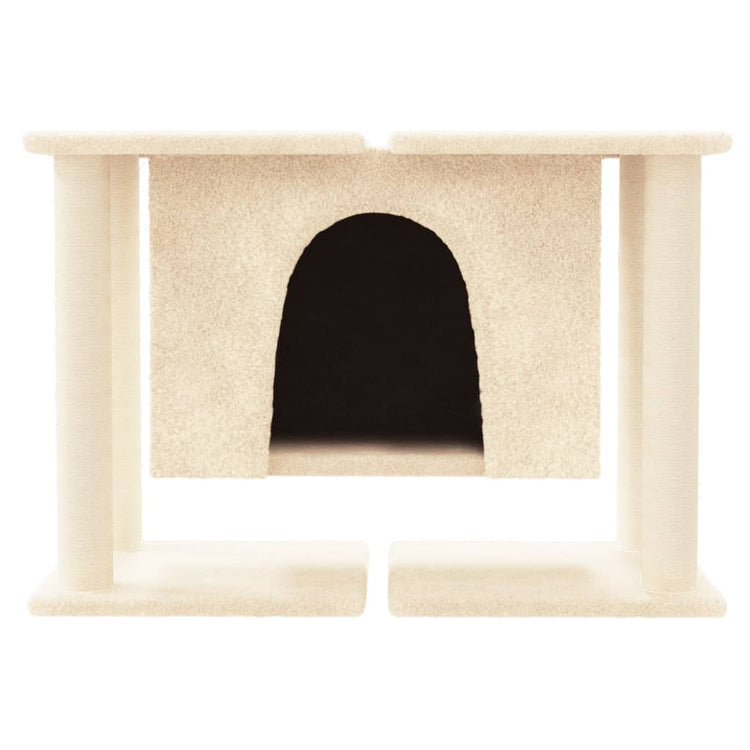 Vidaxl -Katzenmöbel mit Sisal -Kratzerposten 50 cm Creme -Colored