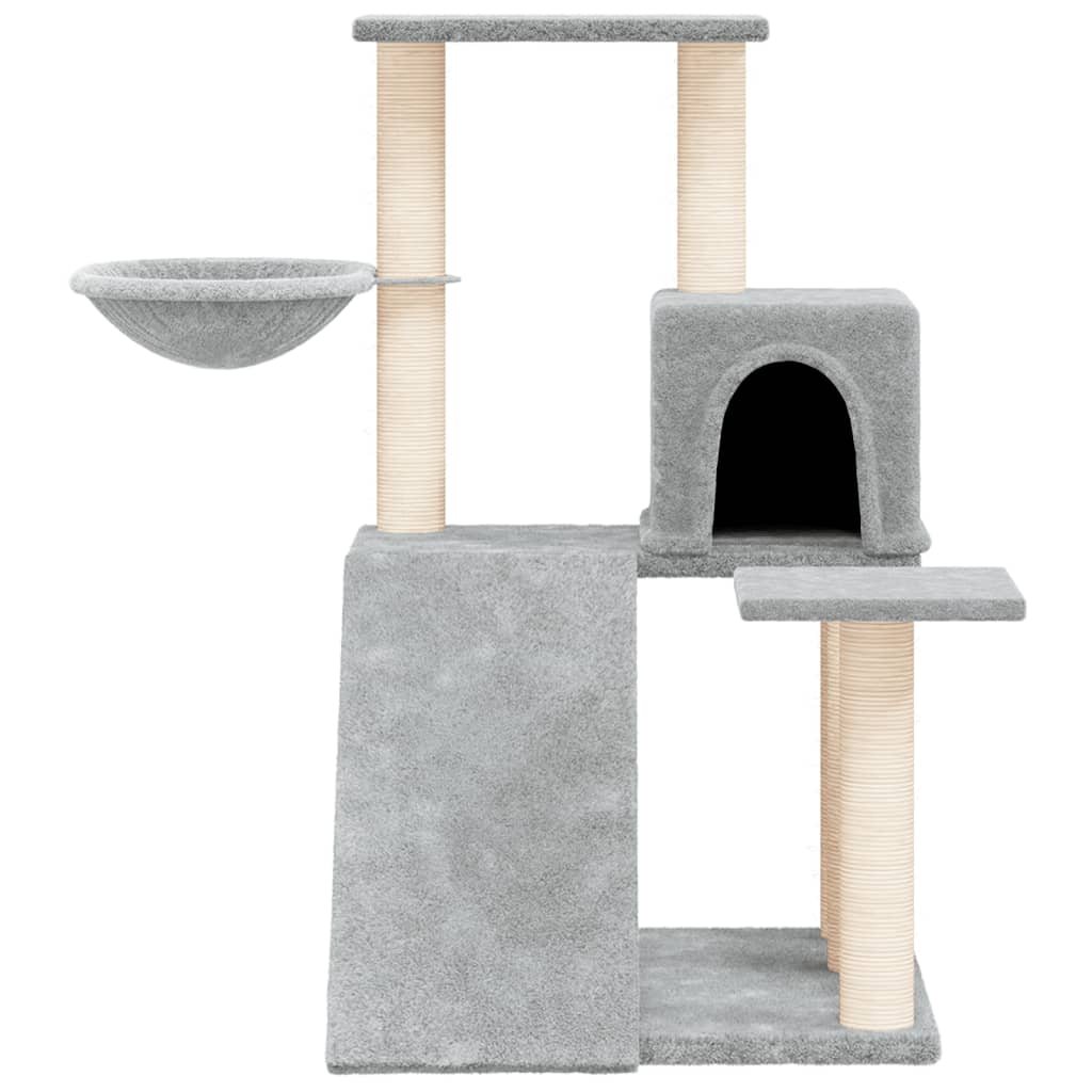 Vidaxl -Katzenmöbel mit Sisal -Kratzerpfosten 82 cm hellgrau