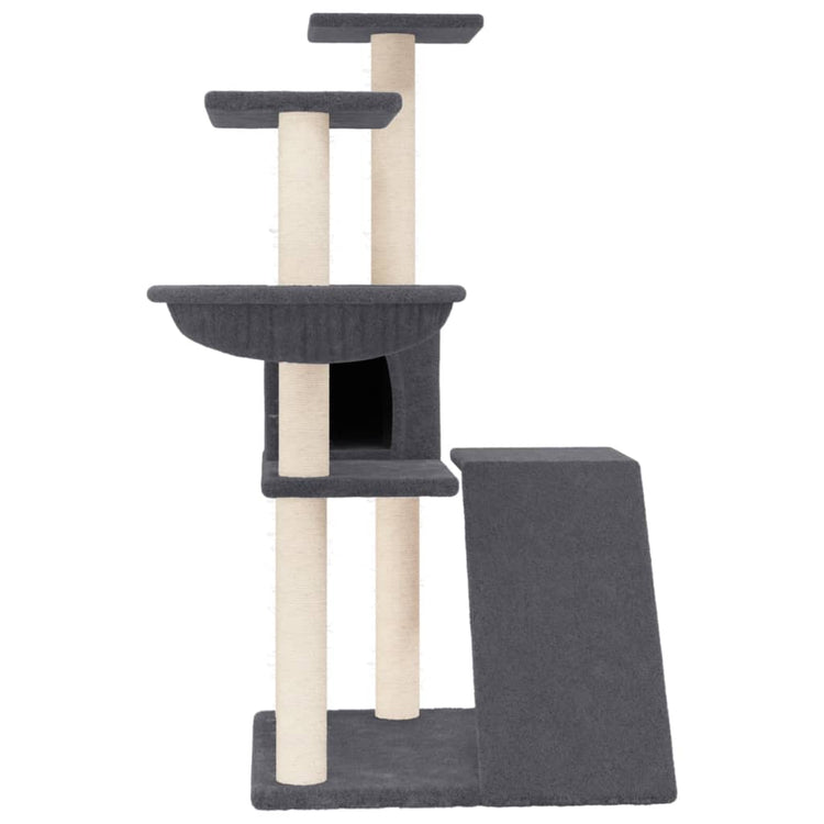 Vidaxl -Katzenmöbel mit Sisal -Kratzern 94 cm dunkelgrau