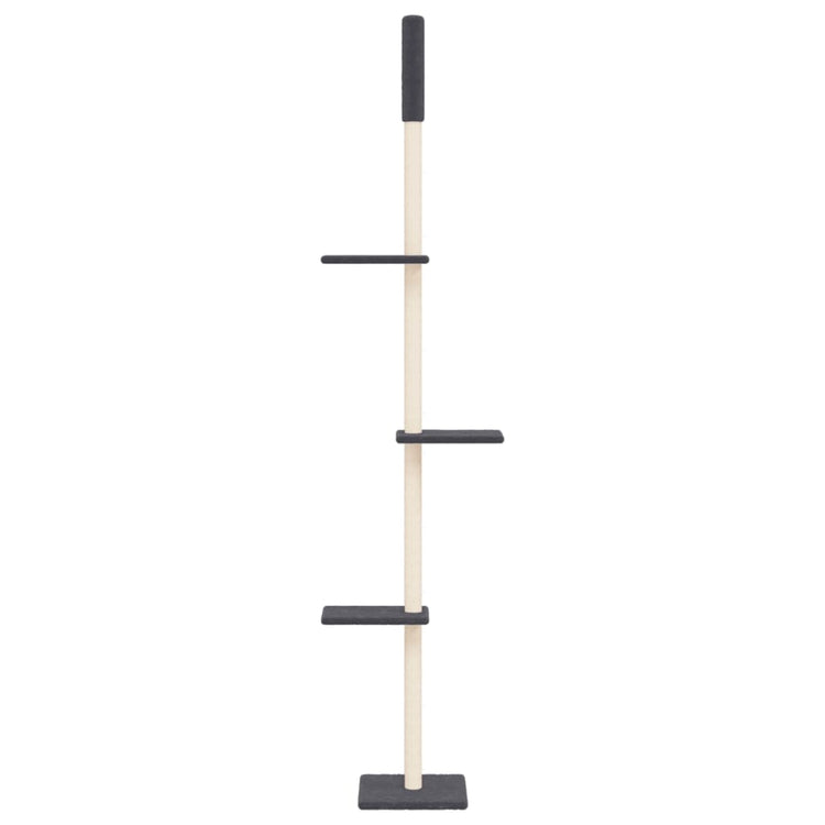 Vidaxl Cat Möbel Boden bis Decke 267.5-297,5 cm dunkelgrau