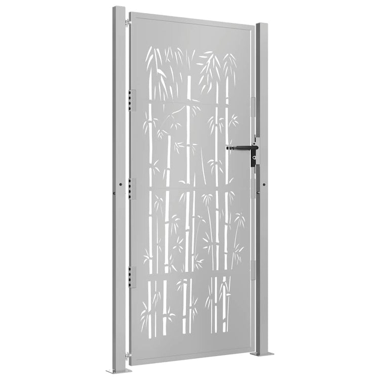 VIDAXL -Anschluss mit Bamboo -Design 105x205 cm Corten Stahl