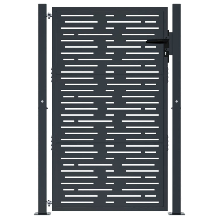 VIDAXL -Anschluss 105x130 cm mit quadratischer Stahl -Anthrazit -ausgelöst