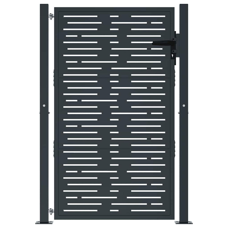 VIDAXL -Anschluss 105x155 cm mit quadratischer Stahl -Anthrazit -gelöscht