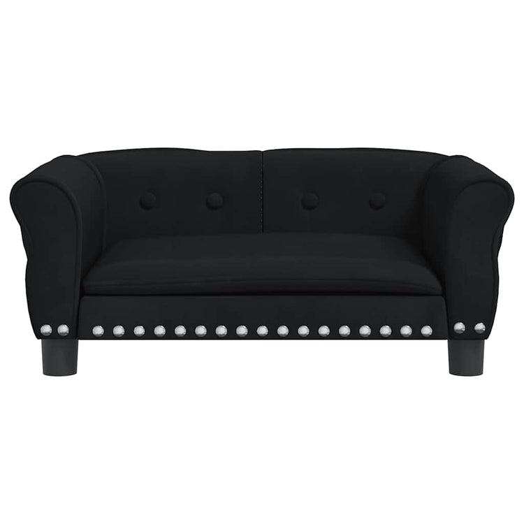 Vidaxl Hundekorb 70x45x30 cm Samt Schwarz