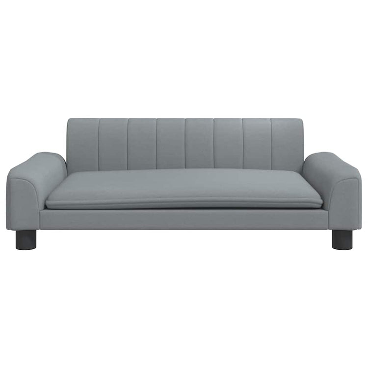 Vidaxl Hundekorb 90x53x30 cm Stoff hellgrau
