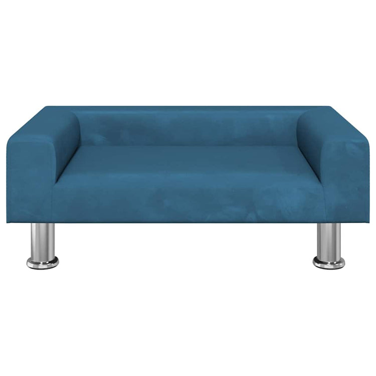 Vidaxl Hundekorb 70x45x26,5 cm Samtblau