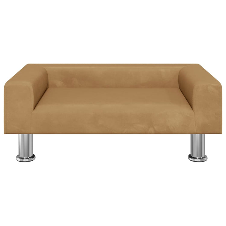 Vidaxl Hundekorb 70x45x26,5 cm Samtbraun