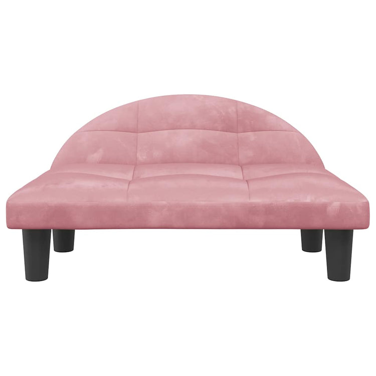 Vidaxl Hundekorb 70x52x30 cm Velvet Pink