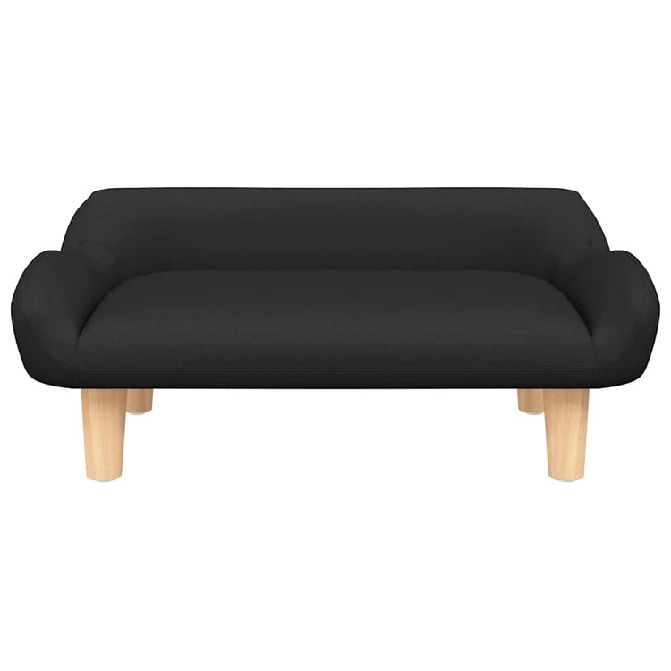 Vidaxl Hundekorb 70x40x24 cm Stoff schwarz