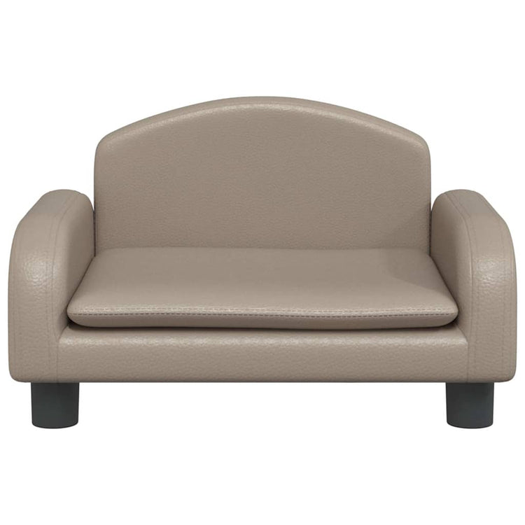 Vidaxl Hundekorb 50x40x30 cm künstlicher Leder Cappuccinocente